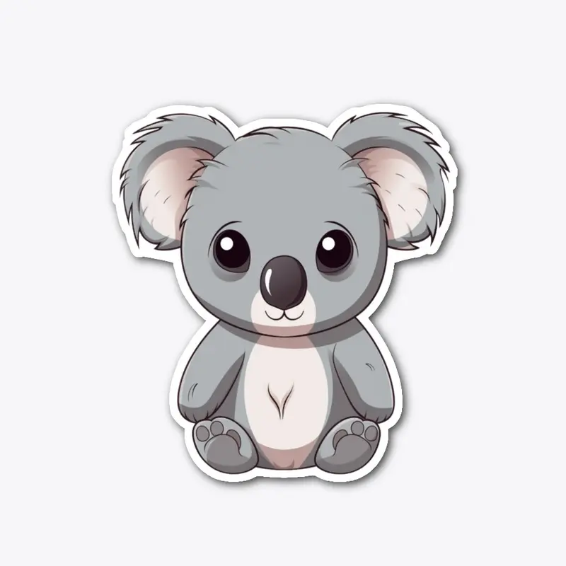 Cute koala sticker