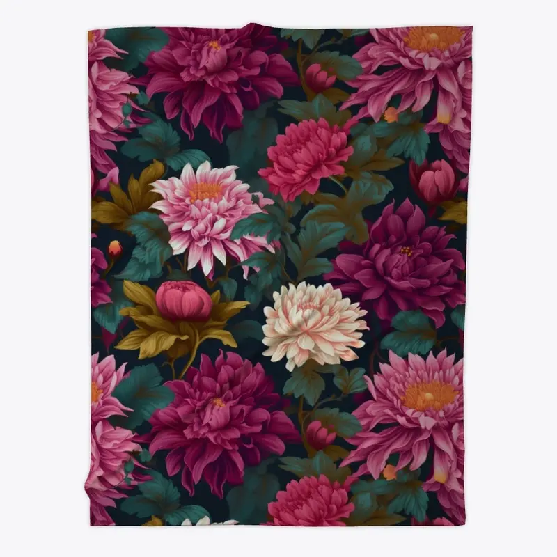 A Fresh Bloom Fleece Blanket