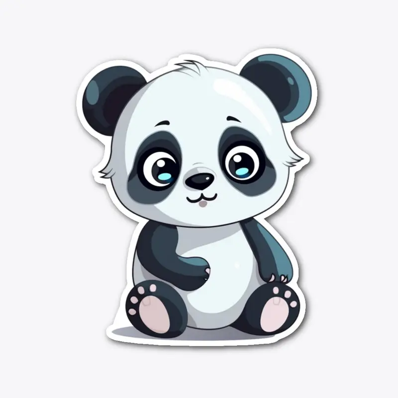 Cute panda sticker